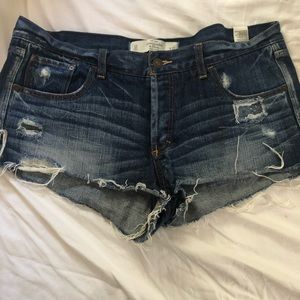 Abercrombie distressed Jean Shorts